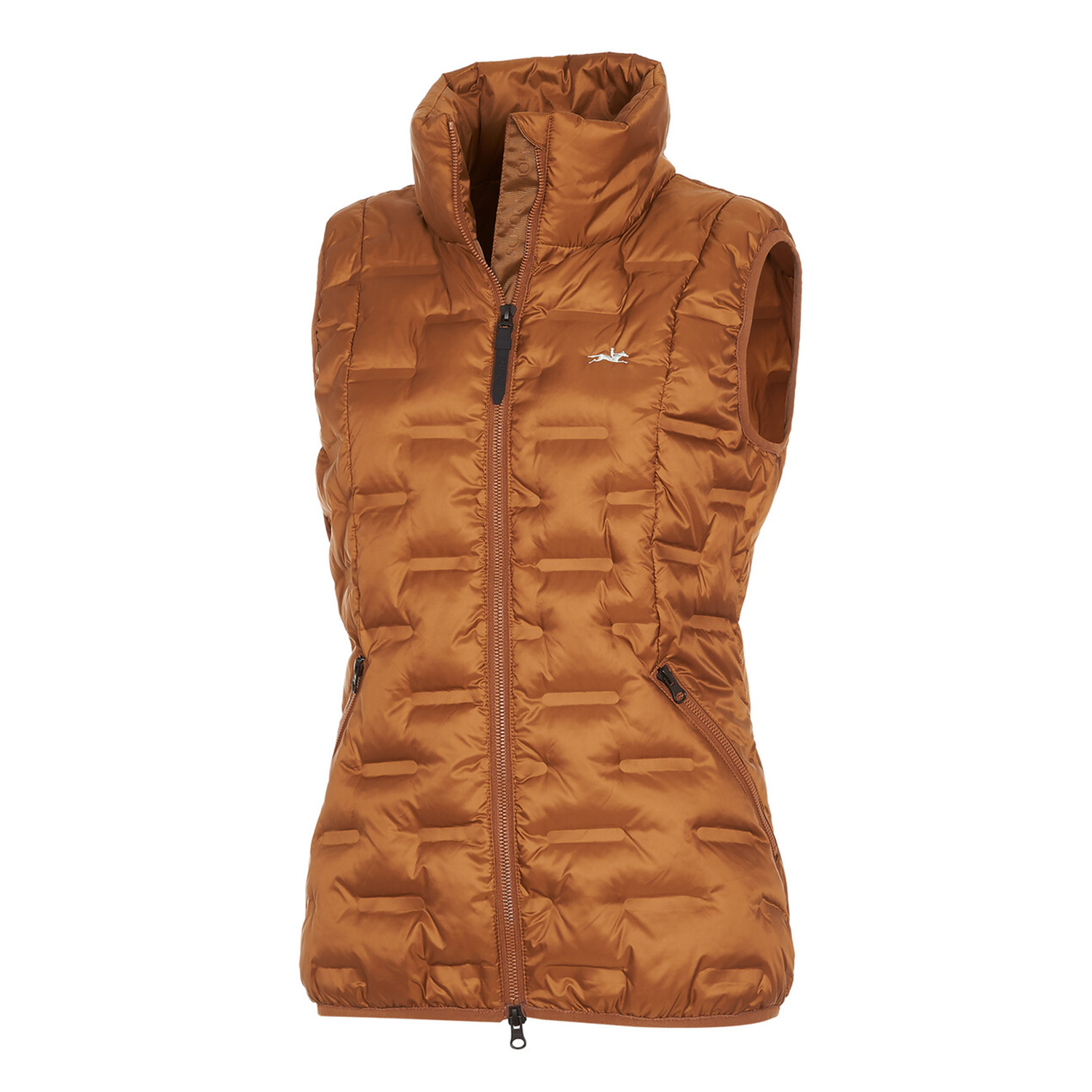 Get Your Favorite Schockemohle Rose Style Ladies Quilted Waistcoat, Cognac  Online Hot Sale